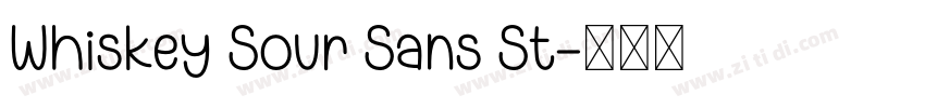 Whiskey Sour Sans St字体转换